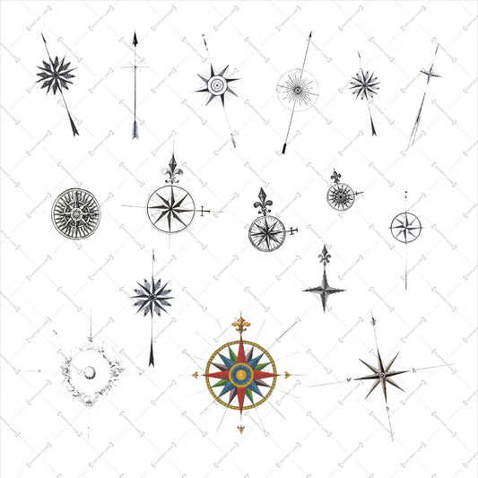 Compass Rose Cutouts