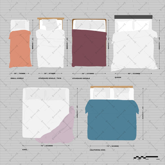 Vector Mattress Sizes