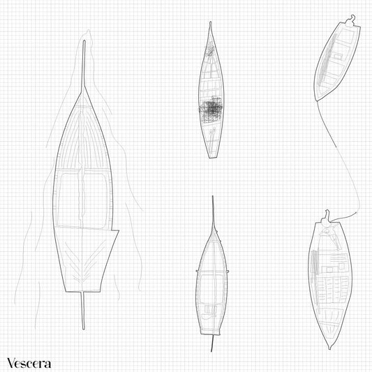 CAD African Transportation II - Boats & Pirogues Top View